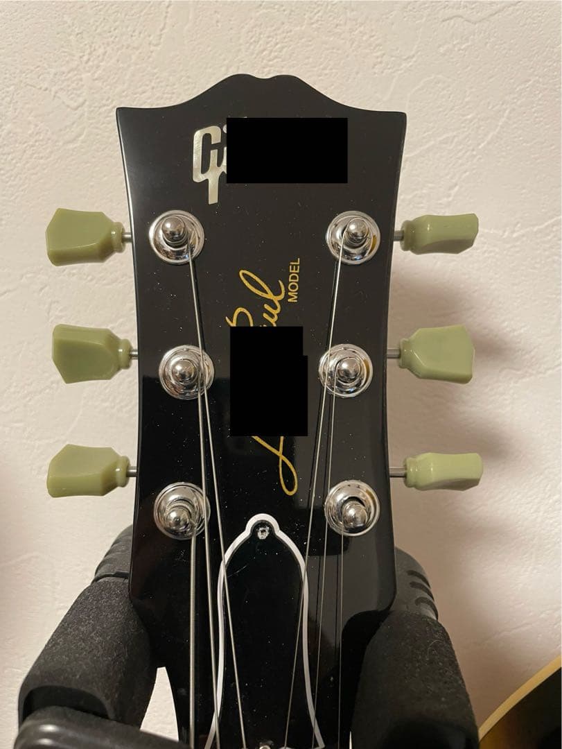 中華製レスポールオレンジ 控え目な虎杢 ロゴはUSメーカーのものに見えます