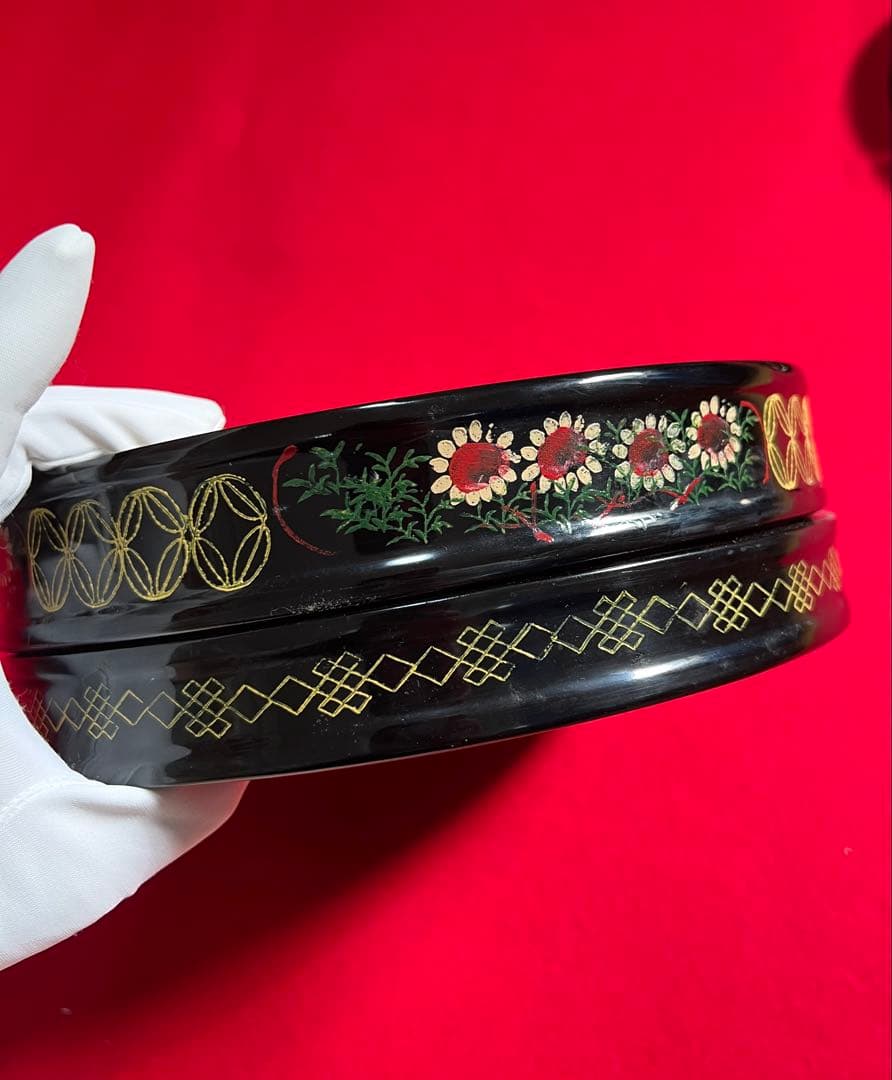中国美術 古玩 描金漆器 菓子器 菓子入れ　アンティーク 雜貨