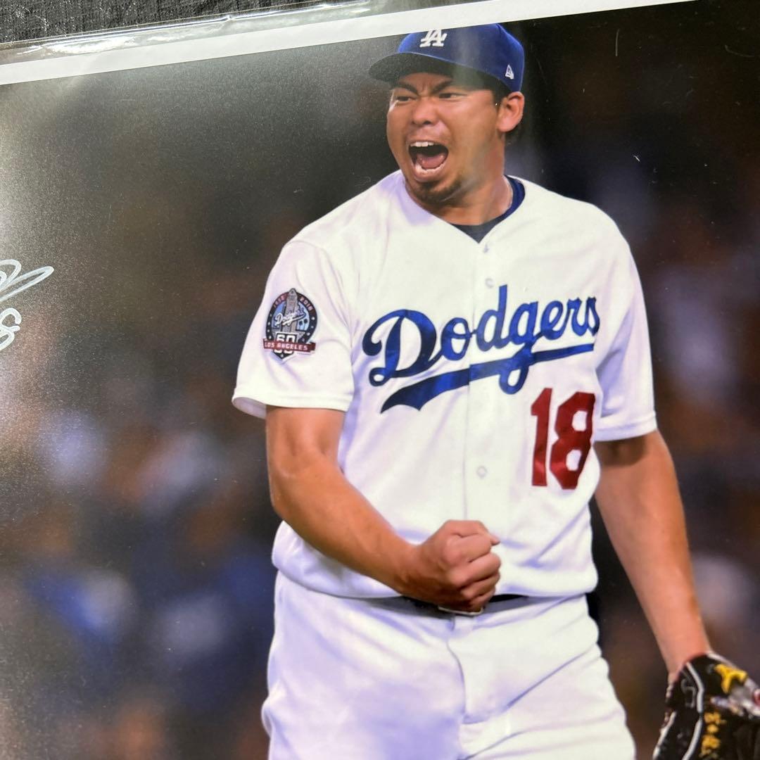 MLB  LAドジャース　前田　健太 直筆サイン入りフォト　デトロイトタイガース