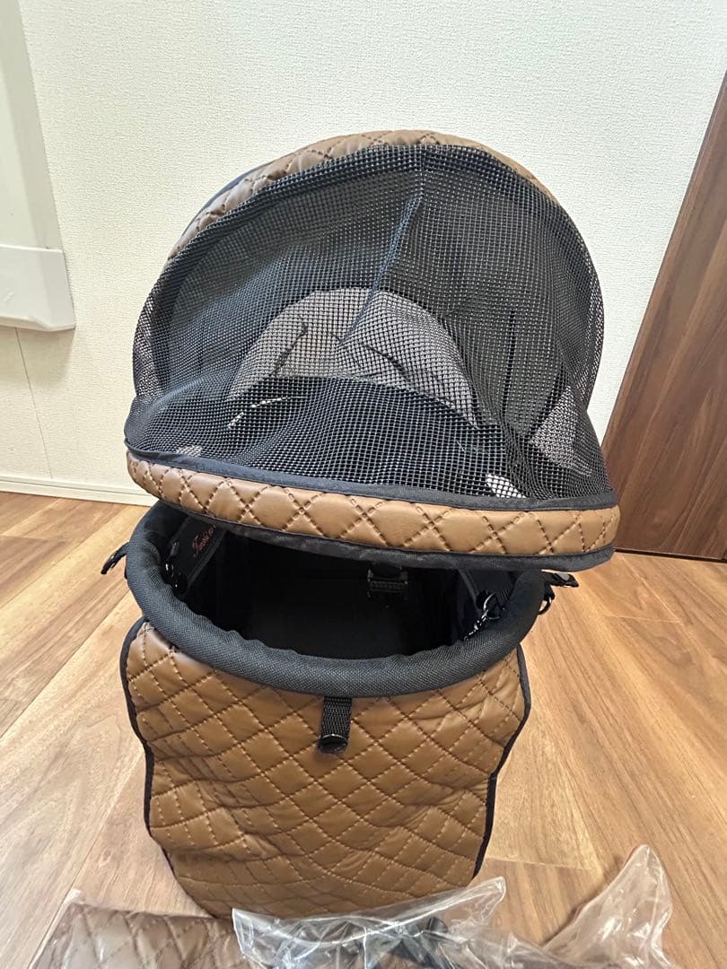 天使のカートブラウンキルト　バッグ　Mサイズ