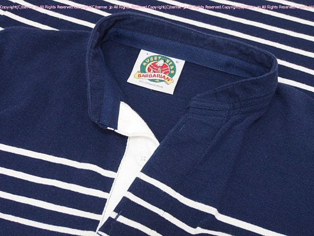 BARBARIAN バーバリアン カナダ製！ヘンリーネック ラガーシャツ/L