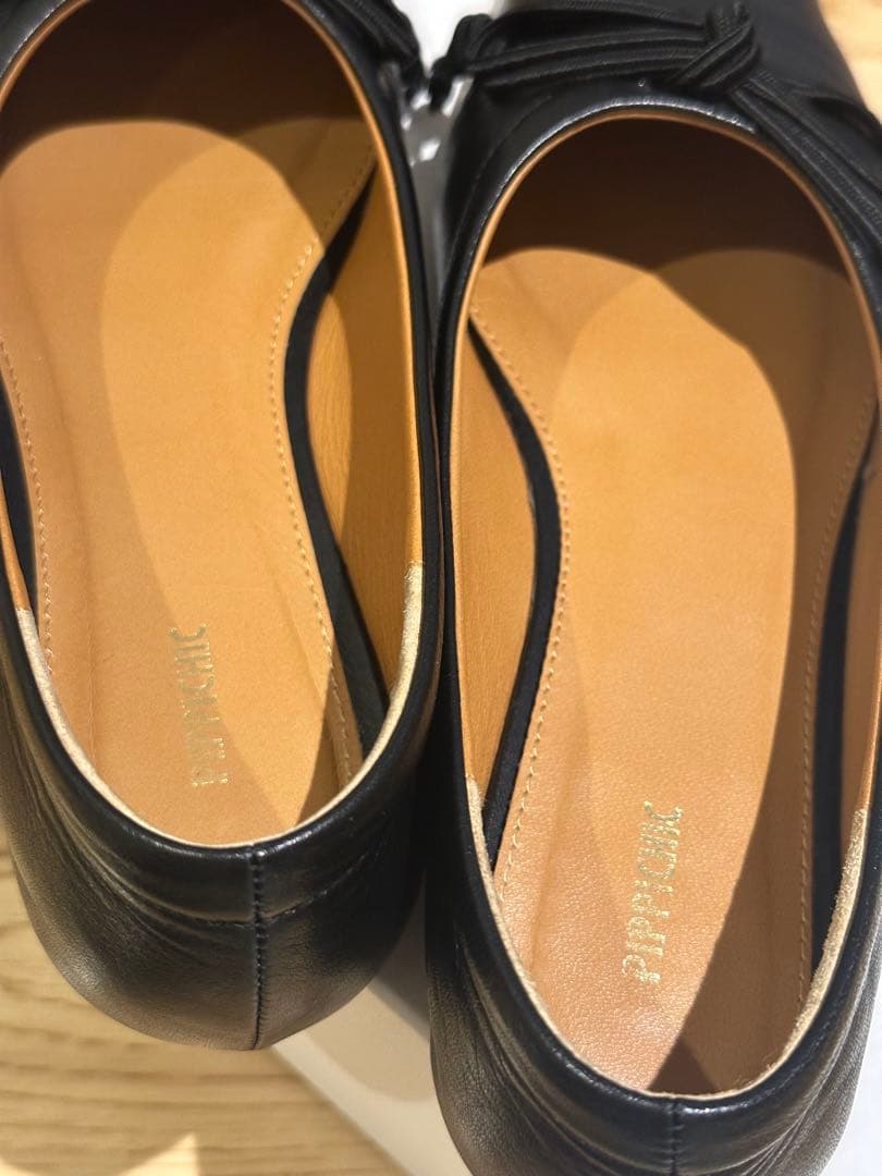 PIPPICHIC スクエアトゥバレエ フラットシューズ