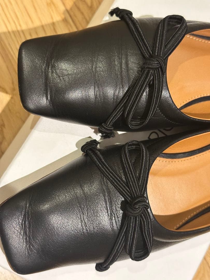 PIPPICHIC スクエアトゥバレエ フラットシューズ