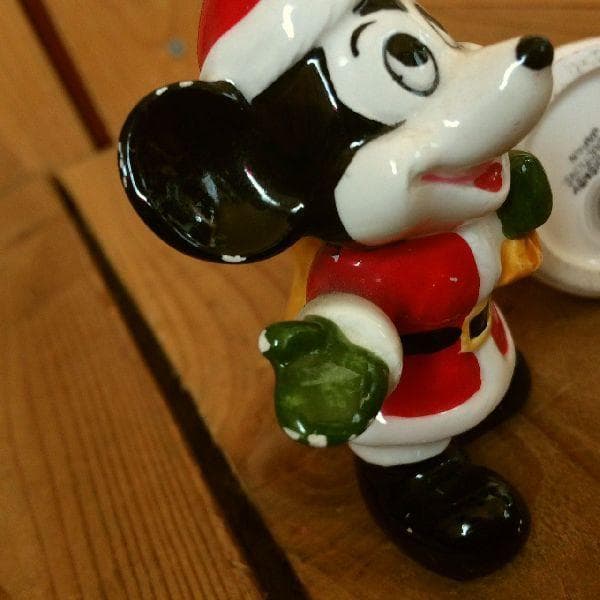 ヴィンテージディズニープロダクション陶器ミッキー＆ミニーソルト＆ペッパー