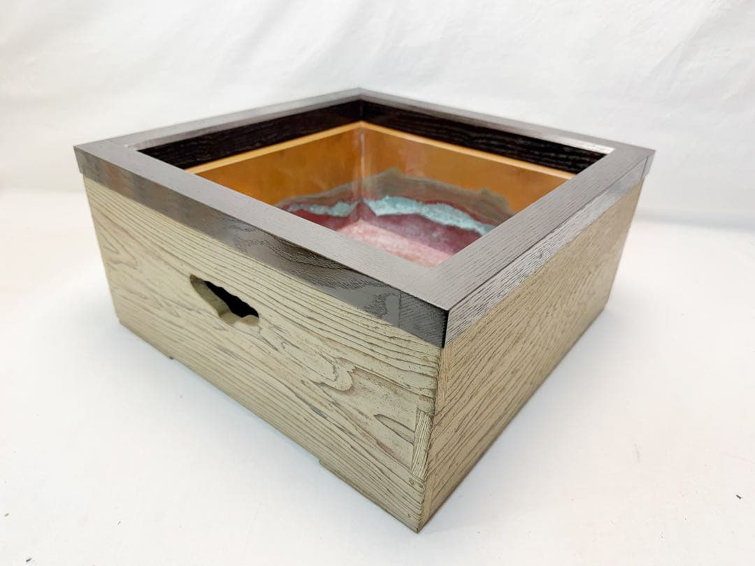 茶道具 焼杉 置炉 磨入子 野々田電熱器 2点セット