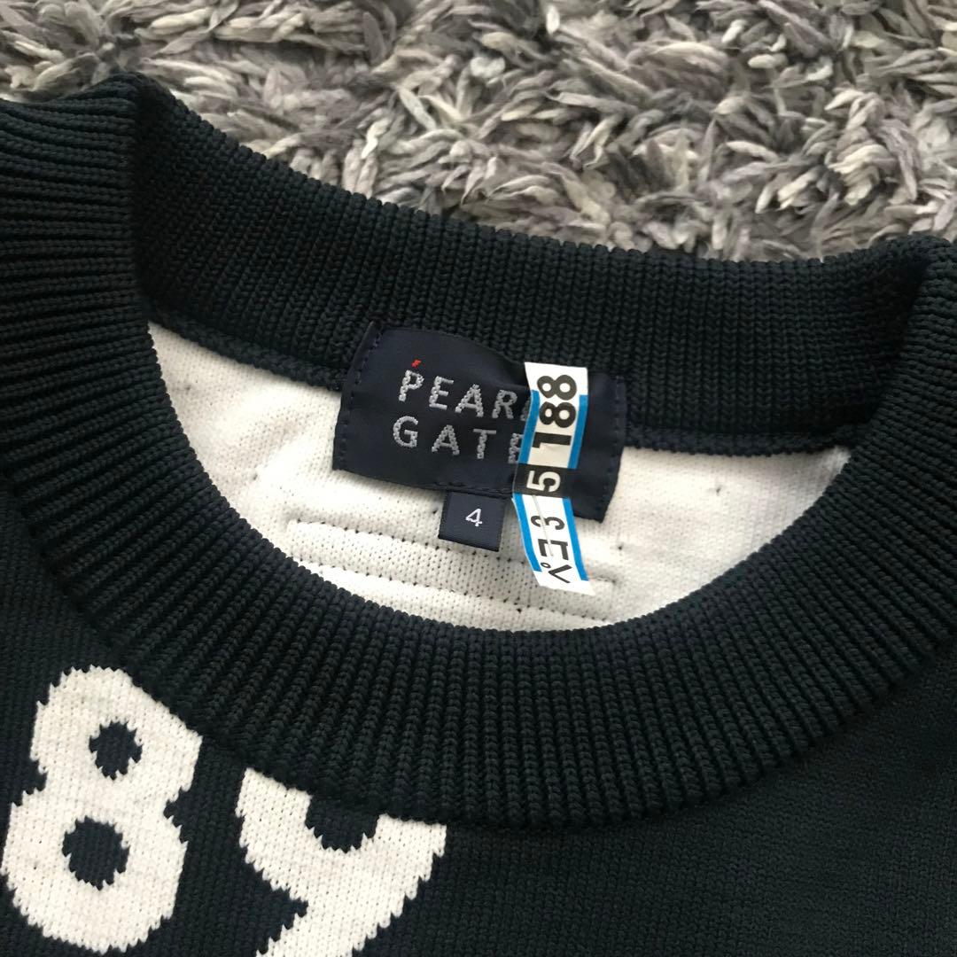 パーリーゲイツ　総ロゴ　ニット　サイズ4 ゴルフウェア