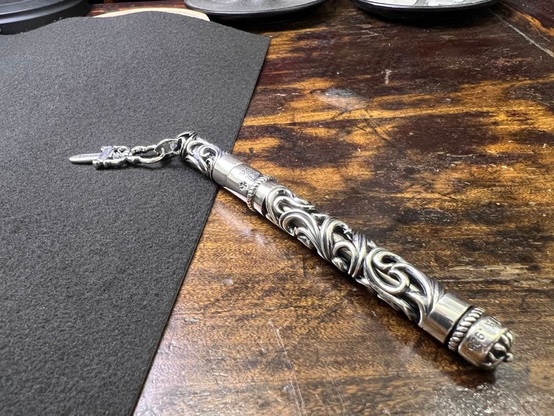 S925刻印有：重厚シルバーペンダントとしても使えるペン　SZB007