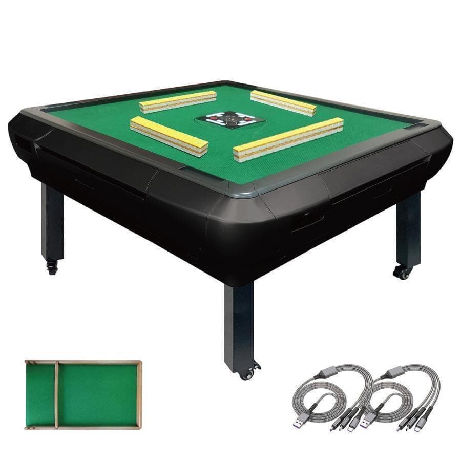 R2146全自動麻雀卓 座卓 ハーフレッグ 麻雀卓 33mm マットブラック