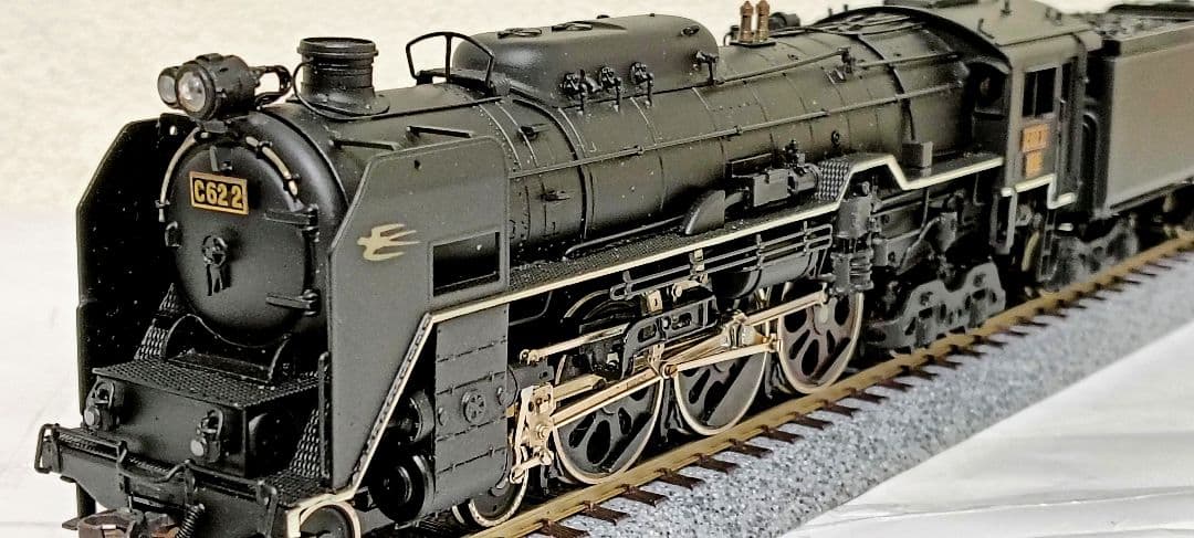 HOゲージ 天賞堂 Ｃ622号機蒸気機関車 No491、メンテナンス済
