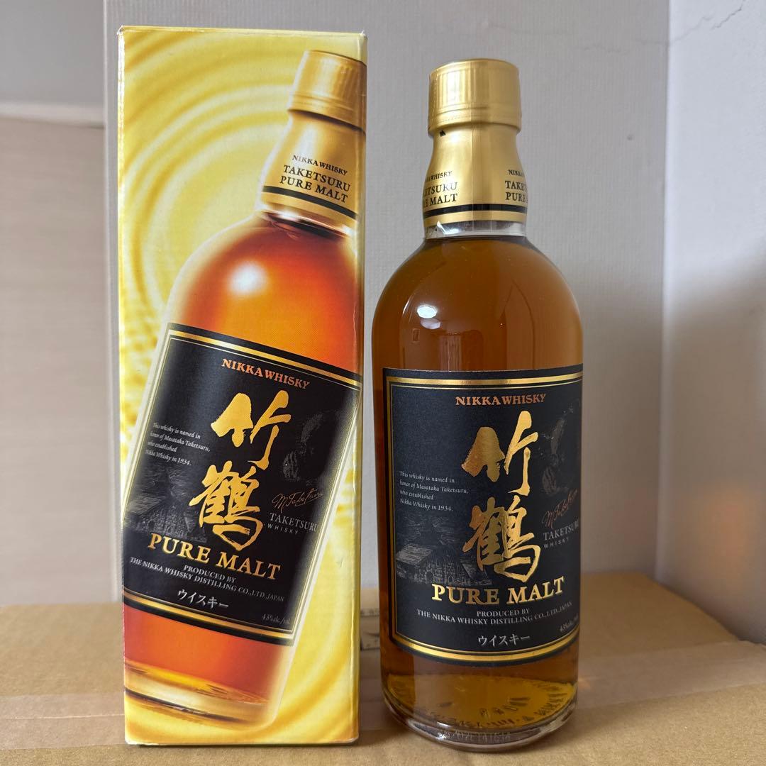 未開栓 NIKKA ニッカ 竹鶴 ピュアモルト 黒ラベル 500ml 43%