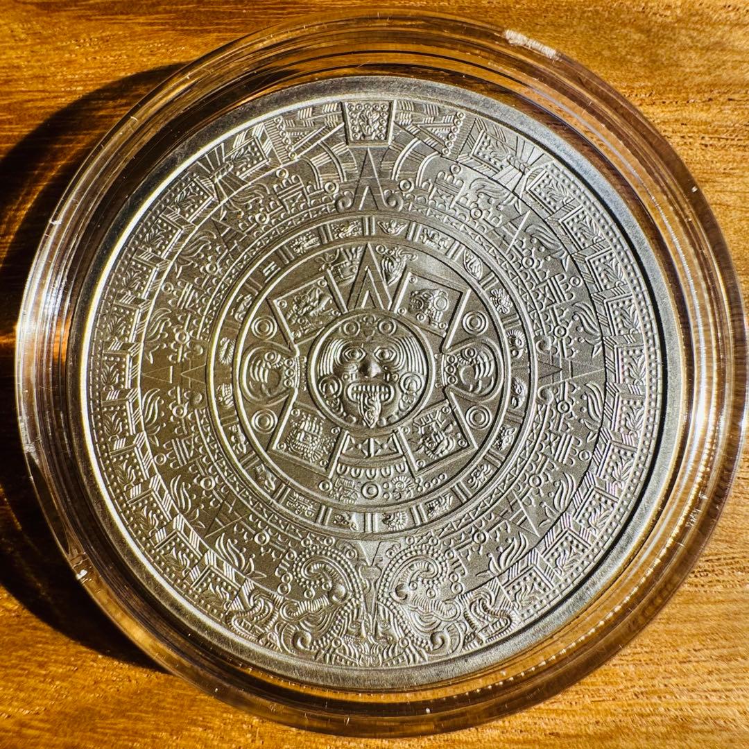 アステカカレンダー　1オンス 銀貨