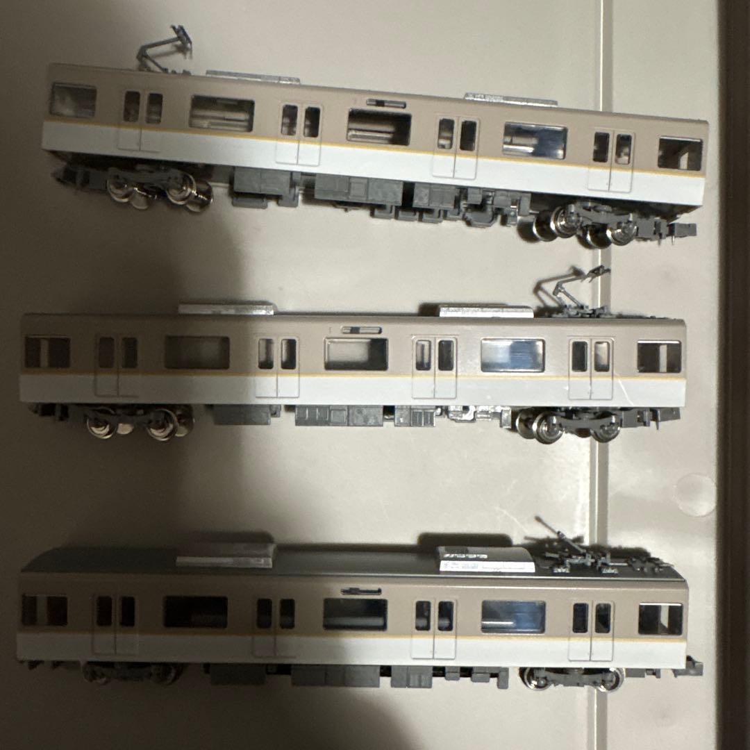 Nゲージ鉄道模型 6両セット ホワイト/シルバー