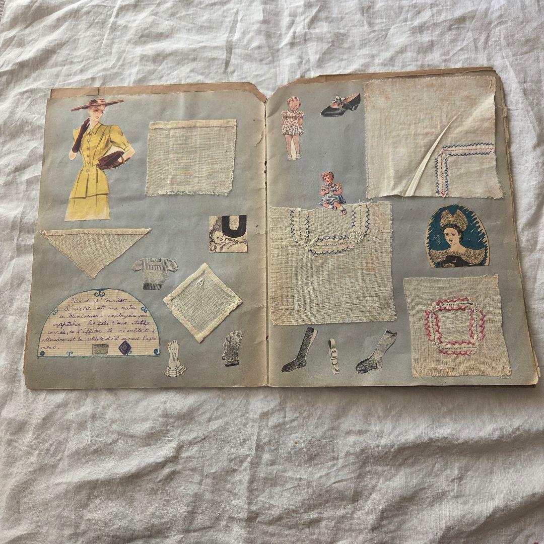 フランス　アンティーク　サンプラー