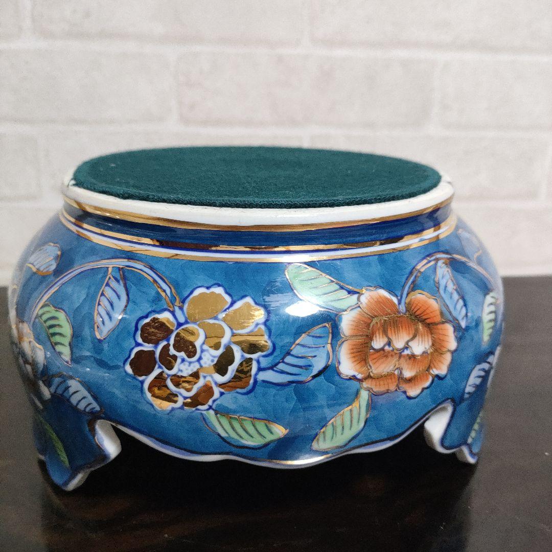 有田焼 古許窯 菊水作 孔雀雉絵図 沈香壺 飾壺 高さ50cm 古美術 骨董品