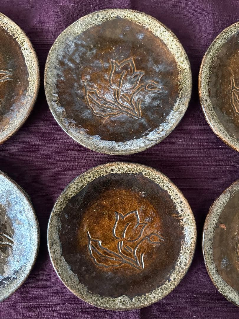 大樋長左衛門 大樋焼 皿 小皿 6枚 ②