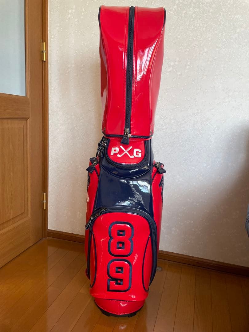 PEARLY GATESパーリーゲイツ キャディバッグ レッド おまけ付き