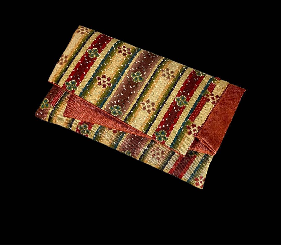 京都発　龍村美術織物　/　数寄屋袋　花文暈繝錦　⭐️【日本製】【新品】⭐️